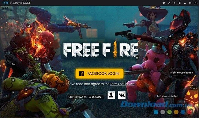 Installa la tastiera per giocare a Garena Free Fire sul computer