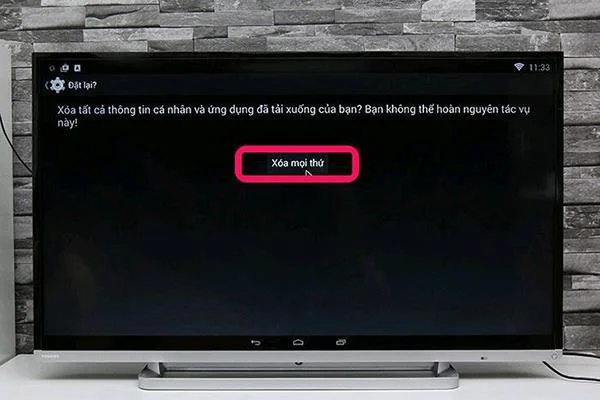Come ripristinare le impostazioni di fabbrica di Toshiba TV