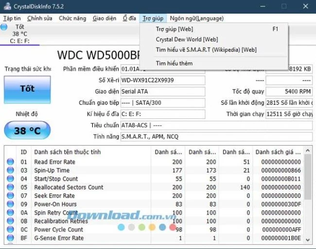 Manuale CrystalDiskInfo per controllare il disco rigido del computer, laptop