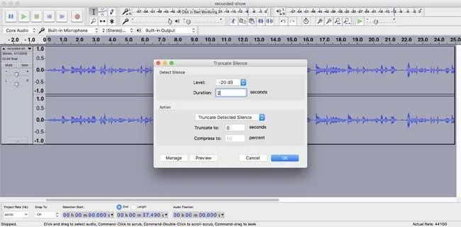 Istruzioni per l'Editing Audio con Audacity per principianti