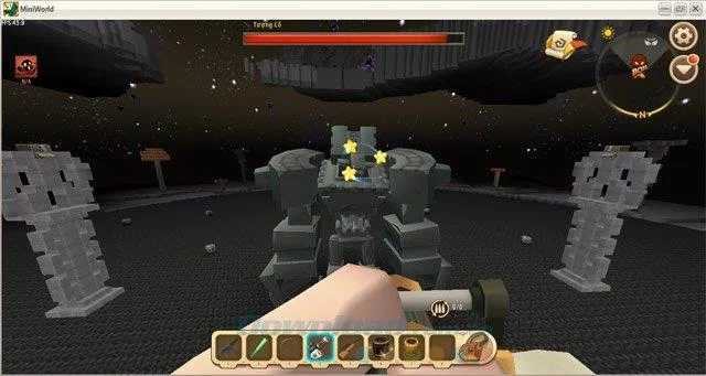 Mini World: Block Art - Come evocare e distruggere Boss Ancient Statue
