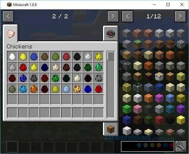 Comando per creare uova nel gioco Minecraft