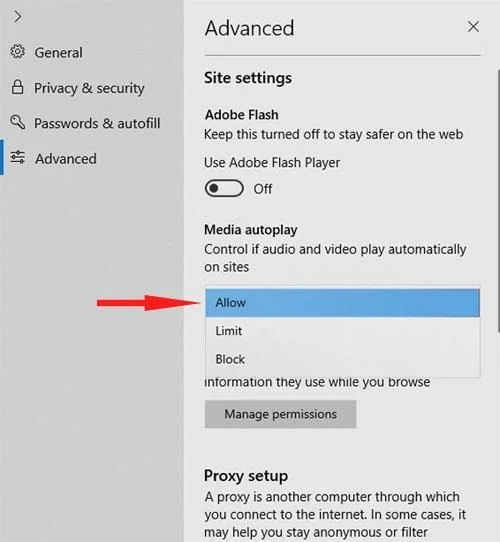 Come disattivare la riproduzione automatica dei video su Microsoft Edge