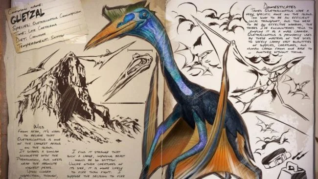 quetzal di dinosauri arca