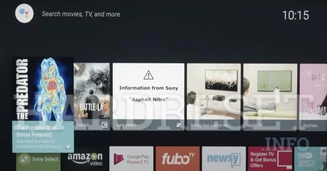 TCL 55EP660 Home screen