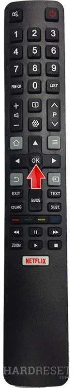 TCL 55EP660 Ok button