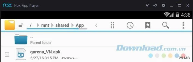 Copia i dati dal computer su Nox App Player