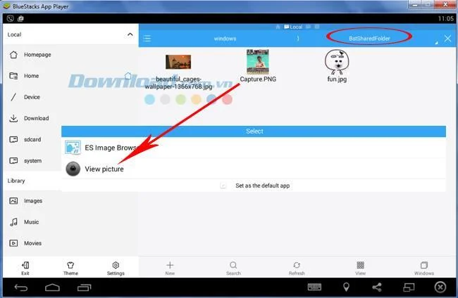 Come caricare foto e dati da un computer su BlueStacks