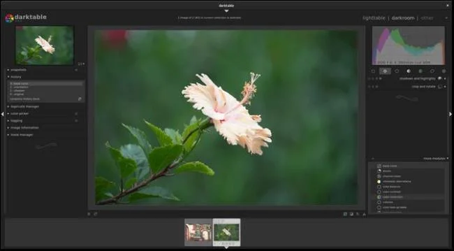Istruzioni per luso Darktable