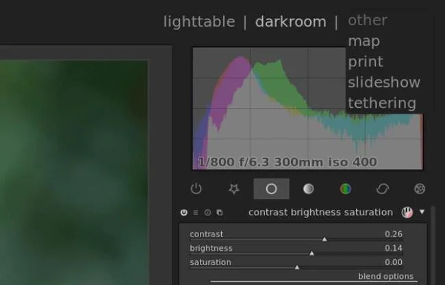 Istruzioni per luso Darktable