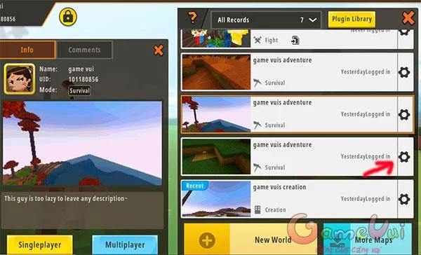 Fai clic sull'icona a forma di ingranaggio