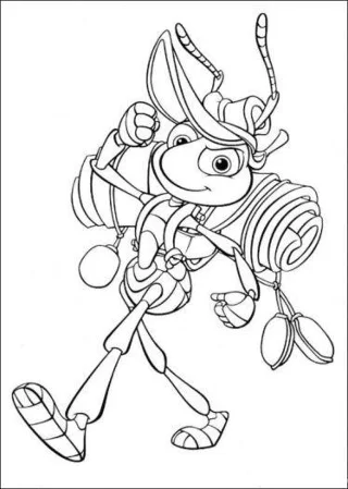 FUN - "A Bugs Life" printable coloring sheet | Páginas para colorear  disney, Libro de colores, Dibujos