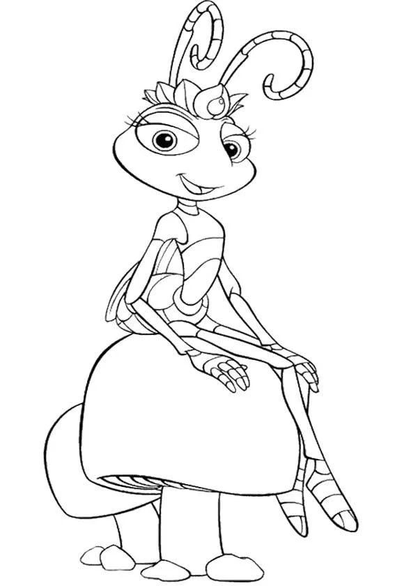 A bugs life coloring pages for kids