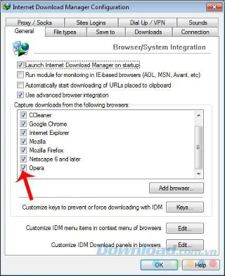 Come scaricare i dati su Opera utilizzando Internet Download Manager (IDM)