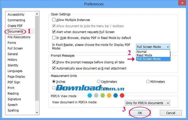 Attiva la modalità a schermo intero durante la lettura di file PDF con Foxit Reader
