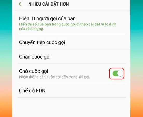 Abilita avviso di chiamata, inoltro di chiamata su Samsung Galaxy A7