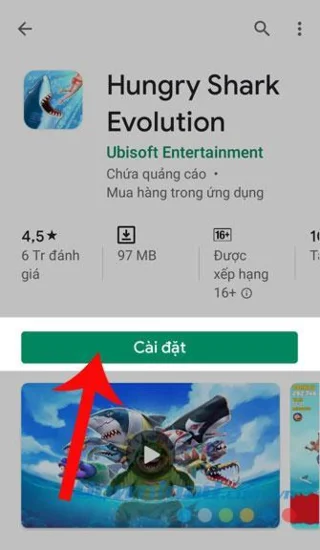 Istruzioni per linstallazione e la riproduzione di Hungry Shark Evolution sul telefono