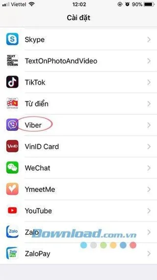通知モードをオフにし、Viberメッセージがあるときに画面を点灯します