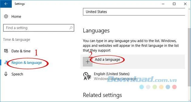 Windows 10のベトナム語を変更する方法