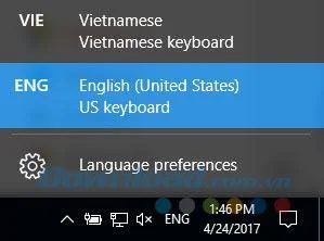 Windows 10のベトナム語を変更する方法