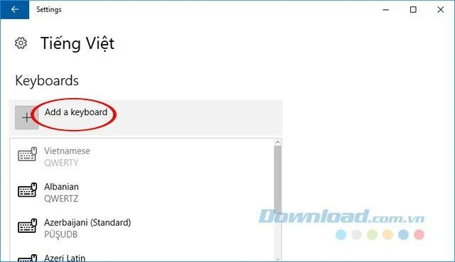 Windows 10のベトナム語を変更する方法