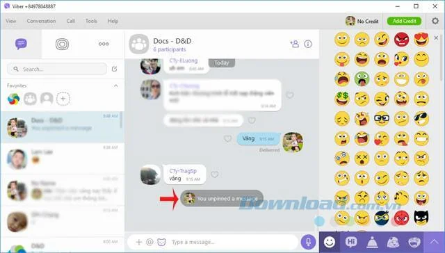 Viberコンピューターチャットグループでメッセージを固定する方法