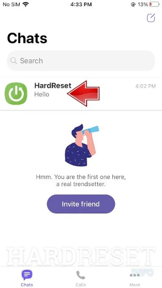 go to the conversation on Viber