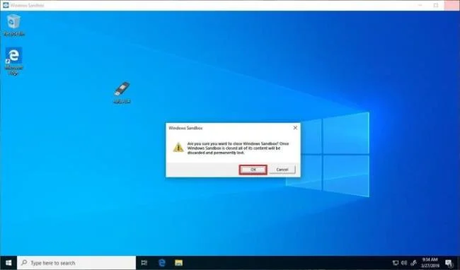 Windows 10でWindowsサンドボックスをアクティブ化して使用する方法
