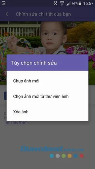 スマートフォンのViberアバター画像を変更する方法