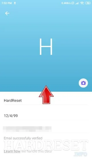 click a profile photo on Viber