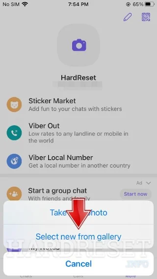 pick the Gallery option