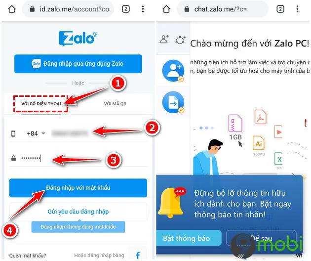 Logging in with Phone Number