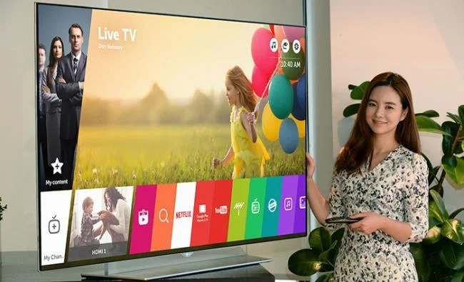 Main screen of webOS
