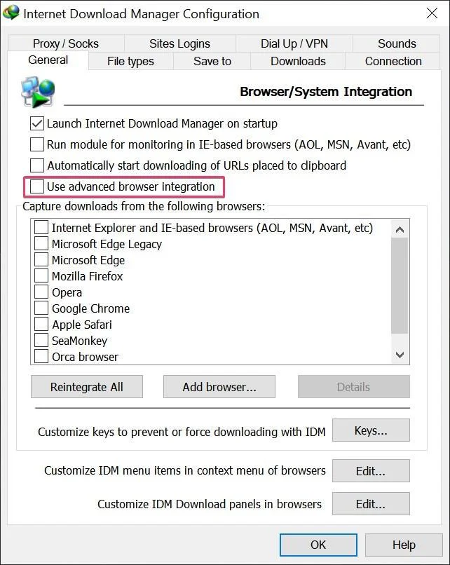 IDM Options