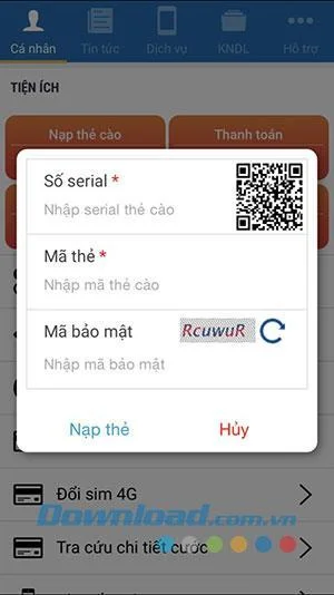 Recharge Scratch Card on My MobiFone