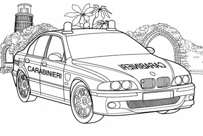 Auto della polizia BMW
