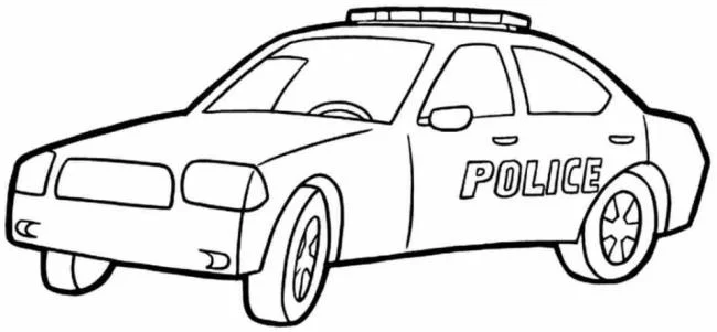 Auto della polizia veloce
