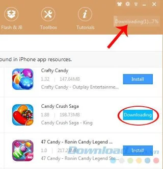 Download apps using 3uTools