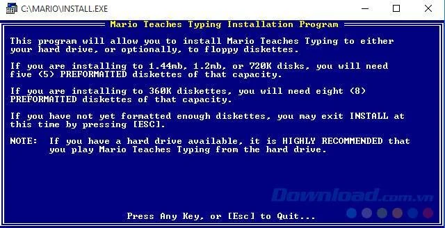 How to install Mario Teaches Typing on computers