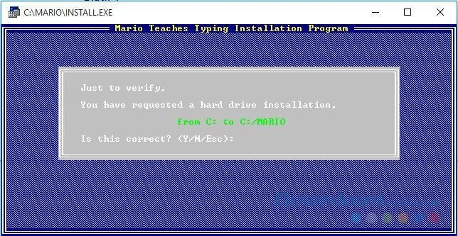 How to install Mario Teaches Typing on computers