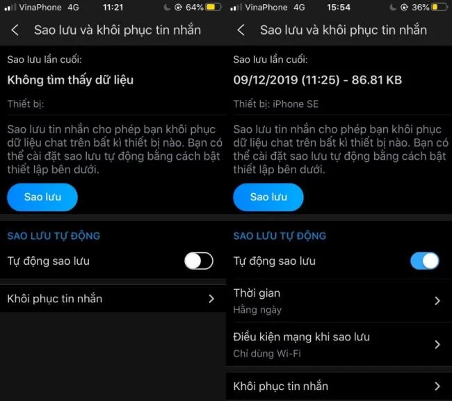 Backup Zalo Messages