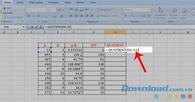Cómo obtener la parte entera de un número en Excel