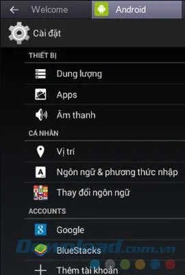 How to change the language for BlueStacks
