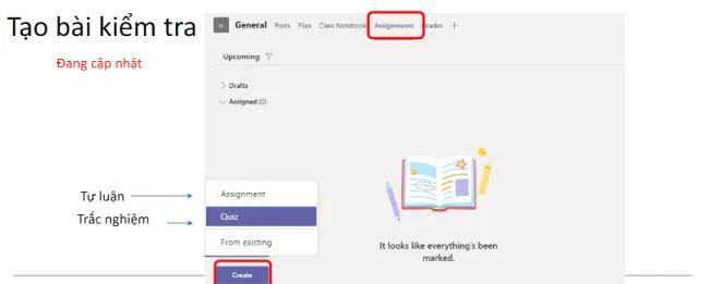 Create quiz on Teams