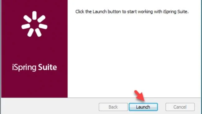 Step 3: Select Launch to install the program