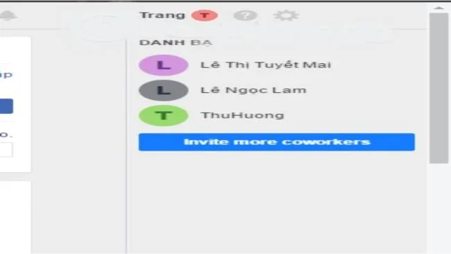 Select the member you want to send message to