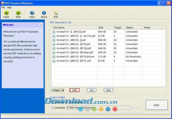 PDF Password Remover کاربر پسند