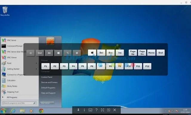 VNC Viewer Virtual Keyboard