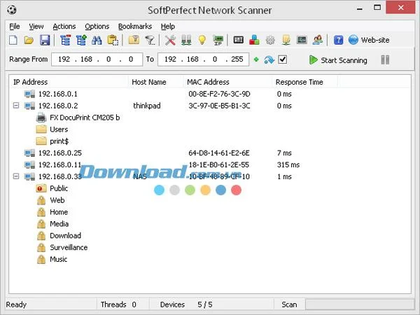 SoftPerfect Network Scanner 8.0.0 - Escanear dirección IP