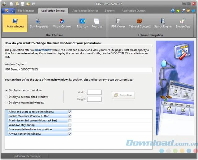 HTML Executable 4.7.1 - Convert web pages, pdf files to exe files HTML Executable 4.7.1 - Convert web pages, pdf files to exe files